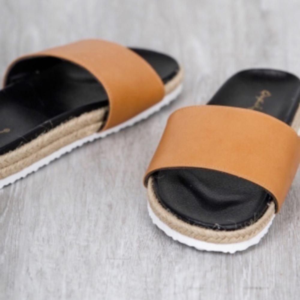 NEW UO Slide Espadrille Rope Sandals Vegan